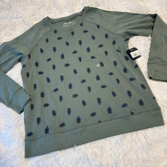 Eddie Bauer legend wash Crew Sweatshirt - LEAF P
MINRALGRN NWT Lg - Picture 1 of 10